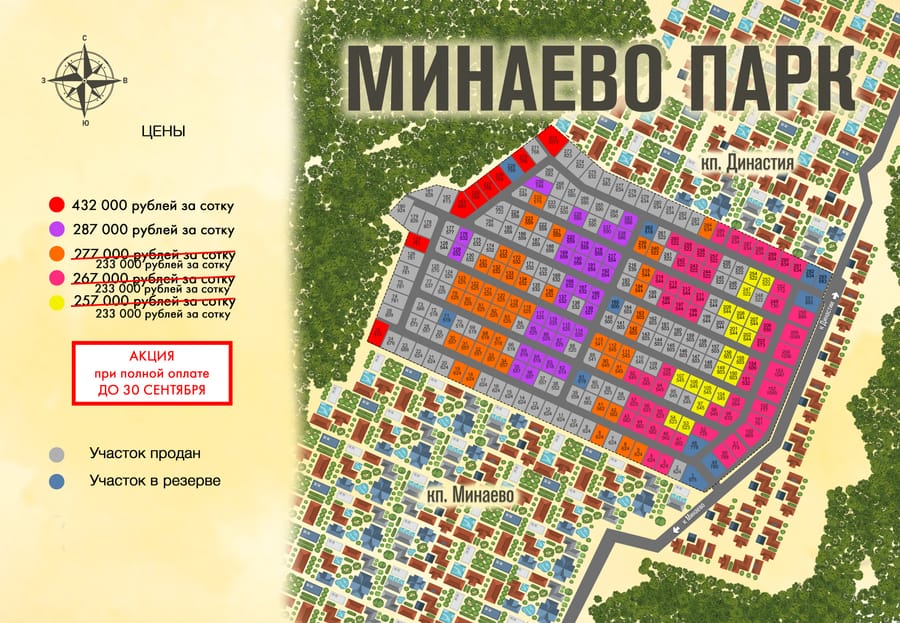 Генплан Минаево парк